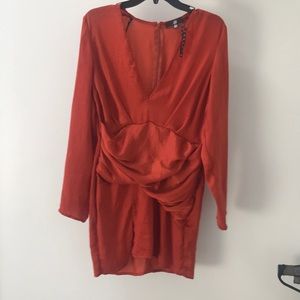Misguided copper dress